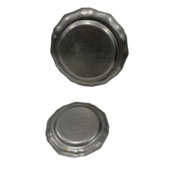 Wilton 10 1/2” & 7” Pewter Plate Columbia RWP Dining Service Ware Pewter Dish - Picture 2 of 6